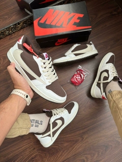 Têns Jordan 1 Low Travis Scott Reverse Marrom - loja online