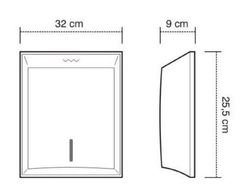 Dispenser Plástico para Toallas Intercaladas - comprar online