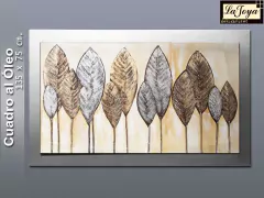Cuadro decorativo - Hojas Doradas MSW-028 en internet
