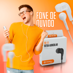 Fone de Ouvido [Branco] - J2M MULTICOISAS