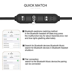 Fone De Ouvido Magnético Com Bluetooth Estéreo Esportivo - loja online