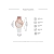 Kit Relógio Analógico Feminino Branco Gaiety e Pulseira - loja online