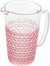 Jarra de Vidro Coração Borda Rosa 1L - Lyor