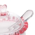 Açucareiro Coração de Cristal Vidro Lyor Rosa 9,5x12cm - loja online