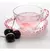 Xícara Pra Café Com Pires Cristal Coração Borda Rosa 80ml