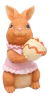Coelho de Páscoa Enfeite Resina Marrom - comprar online