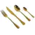 Faqueiro Inox Positano Dourado 24 Peças Luxo - Lyor