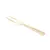 Kit 4 Garfos Para Petiscos Aço Inox dourado Wolff