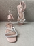Sandália rasteira nude manta strass - comprar online