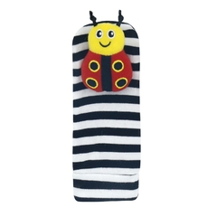 Meia e pulseira de pelúcia com chocalho - comprar online