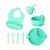 Kit Introdução Alimentar de silicone e madeira de bambu, 8 Pçs - BABY CLOSET