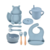 Kit Introdução Alimentar de silicone e madeira de bambu, 8 Pçs - comprar online