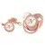 26 Letras Chupeta Bebê Silicone Clipe Rosa Ouro bling na internet