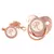 26 Letras Chupeta Bebê Silicone Clipe Rosa Ouro bling - loja online