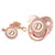Imagem do 26 Letras Chupeta Bebê Silicone Clipe Rosa Ouro bling