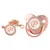 Imagem do 26 Letras Chupeta Bebê Silicone Clipe Rosa Ouro bling