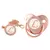 26 Letras Chupeta Bebê Silicone Clipe Rosa Ouro bling na internet
