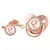 26 Letras Chupeta Bebê Silicone Clipe Rosa Ouro bling - loja online