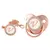 Imagem do 26 Letras Chupeta Bebê Silicone Clipe Rosa Ouro bling