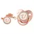 Imagem do 26 Letras Chupeta Bebê Silicone Clipe Rosa Ouro bling