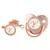 26 Letras Chupeta Bebê Silicone Clipe Rosa Ouro bling na internet