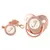Imagem do 26 Letras Chupeta Bebê Silicone Clipe Rosa Ouro bling