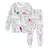 Conjunto De Pijama Colorido De Duas Peças Para Crianças, 2-4 anos - loja online