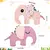 Naninha Elefante Rosa Segura Chupeta Para Recém-Nascidos De 0 A 6 m na internet