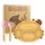 Kit 03 Peças Bandeja de Jantar de Bambu , Bebê Caranguejo com Ventosa na internet