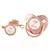 26 Letras Chupeta Bebê Silicone Clipe Rosa Ouro bling na internet