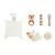 7 Pçs-Kit De Brinquedos De Banho De Madeira E Crochê, Naninha E Outros - BABY CLOSET