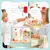 Conjunto De Sorvete De Madeira, Brinquedo Educacional Montessori - comprar online
