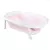Banheira Infantil De Silicone Para Bebe Retrátil e Dobrável Pimpolho Cor Rosa