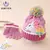 Conjunto De Luvas E Gorro De Cartoon Unicorn Para Inverno Meninas | 2-6 Anos - loja online