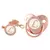 26 Letras Chupeta Bebê Silicone Clipe Rosa Ouro bling - loja online