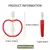 1pc Brinquedo para Bebês Dentição Maçã Silicone na internet