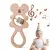 Chocalhos e Mordedores Montessori De Madeira, Koala Mão Sino Infantil