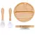 3 Peças Kit Introdução Alimentar Bambu Placa De Sucção - comprar online