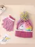 Conjunto De Luvas E Gorro De Cartoon Unicorn Para Inverno Meninas | 2-6 Anos na internet