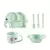 6 Pçs-Kit Alimentação, Conjunto Prato De Desenho De Elefante Para Bebê