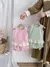 2 Peças/lote Camiseta Sem Manga Detalhe Renda bordada Para Bebê Menina | 6 a 24 m - comprar online