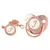 26 Letras Chupeta Bebê Silicone Clipe Rosa Ouro bling na internet