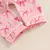 Imagem do Pijama Romper Longo Baby Girl Bow/Morango, Botão, Lapela, 0-18 m