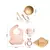 Kit Introdução Alimentar Placa de jantar de madeira de bambu, 7 Pçs - BABY CLOSET