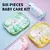 06 Pçs-Kits Baby Grooming Para Higiene Do Bebê, Estampa Bichinhos Rosa e Azul