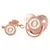 26 Letras Chupeta Bebê Silicone Clipe Rosa Ouro bling - loja online