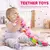 Brinquedo Interativo Educativo Chocalho Lagarta Musical para Recém-Nascido - BABY CLOSET