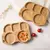 1 | 2 Pçs Conjunto De Alimentação Placa De Bambu Para Bebês Colher, Garfo Silicone na internet