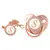 26 Letras Chupeta Bebê Silicone Clipe Rosa Ouro bling - comprar online
