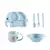 6 Pçs-Kit Alimentação, Conjunto Prato De Desenho De Elefante Para Bebê - BABY CLOSET